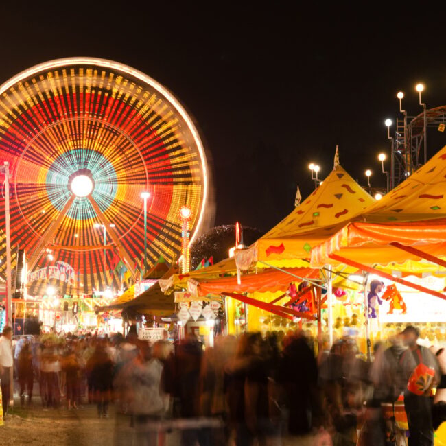 State Fair Carnival Midway Games Rides Ferris Wheel